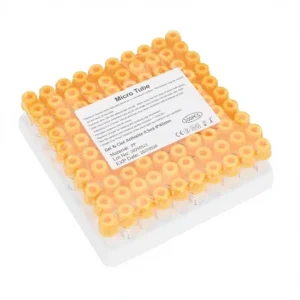 Micro Blood Collection Tubes 0.5ml PP 45mm Gel Clot Lab for Tubes Pet Animals Veterinary 100 Pcs Wrap Packaging