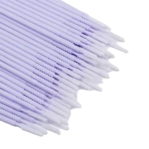 Micro Brushes for Eyelash Extensions Disposable Eye Lash Glue Cleaning Long Tip Micro Swab Cotton Material Microbrush