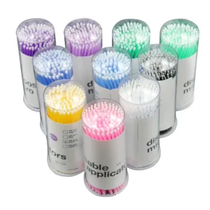 Micro Cotton Swab Brush Special Makeup Small Fine Head Eyeliner Ultra Fine Pointed Head for Microblading Tattoo Eyelash