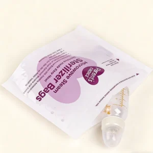 Microwave Steam Sterilizer Bags BPA Free Reusable 20 Time Use Pouch for Baby Bottles Nipples & Breast Pump Parts