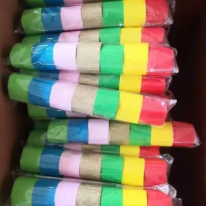Mini Colored Crepe Paper Roll Mixed Colors Flame Resistant Crepe Paper Streamer Flower Making Paper