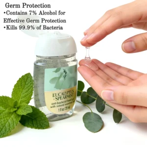 Mini Pocket Hand Sanitizer Gel Disinfecting Fast Acting for Outdoor Use