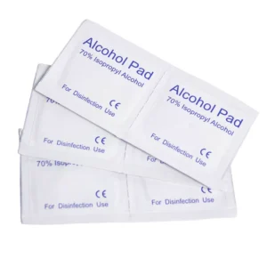 Mini Size 100 Count Box Pack of 100% Sterile 2 Ply Non Woven Alcohol Prep Pads Wet for Preparation and Swabbing