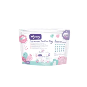 Momeasy BPA Free Reusable Microwave Sterilizer Bag for Baby Bottle Nipple Breast Pump Pacifier Travel Steam Sterilization Bag