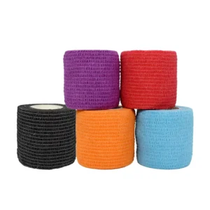 Multi Activity Sports Elastic Bandage Non Woven Fabric Self Adhesive Wrap for Body Protection