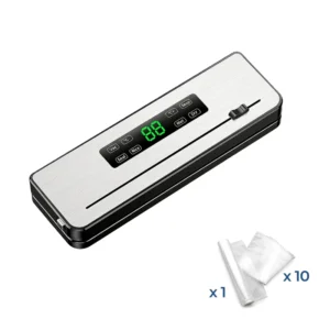 Multi Bag Vacuum Sealer 120W Touch Screen Intelligent Pressure Detection UV Bag Cutter Mason Jar Food Vacuum Sealer
