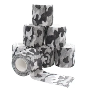 Multi Camo Design Cohesive Bandage Supplier Camouflage Non Woven Self Adhesive Elastic Cohesive Bandage for Gear Protection