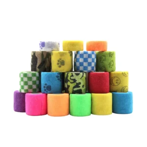 Multi Color Non woven Elastic Breathable Stretch Light Self Adhesive Bandage Weightlifting Protective Thumb Cohesive Wrap Tape
