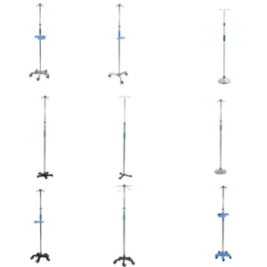 Multi Functional IV Infusion Stand Hospital Use Class II Medical Equipment with Tray