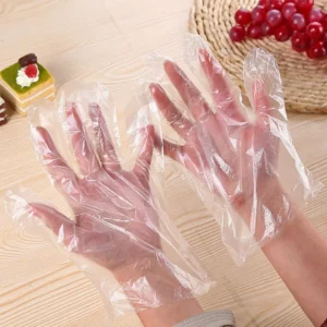 Multi Purpose Use Transparent Disposable Plastic PE Gloves for Fast Food Kitchen Cleaning Use