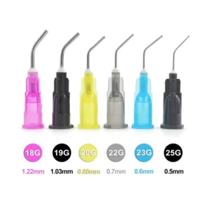 Multi Size Bent Tip Dispensing Needles 18G 25G Multi Size Precision Tool Dispensing Accessories