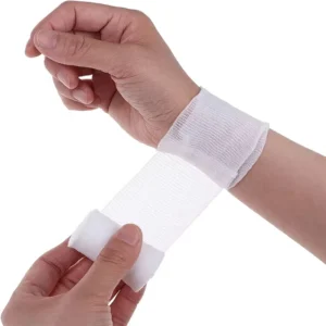 Multi Size White PBT Bandage Roll 4.5M Length Stretch Elastic Bandage for Home First Aid Veterinary Pet Care