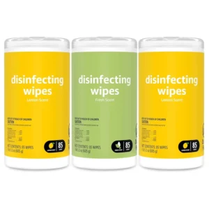 Multi Surface Sanitizing Wipes Household Disinfecting Cleaning Wet Wipes Canister Lemon Fresh Scent