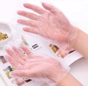 Multi-function 0.08mm Kitchen Cleaning TPE Food Grade Transparent Disposable Gloves