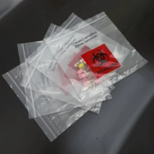 Multipurpose Biohazard Specimen Bags Recyclable LDPE Material Zipper Closure ISO9001 Certified Laboratory Sample