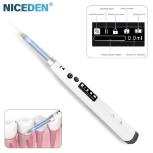 NICEDEN Dental Painless Anesthesia Injector Pen LCD Display Wireless Local Anesthesia Syringe
