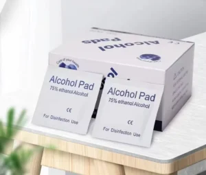 Nail Cleaning Alcohol Wipe Prep Pads 70% Alcohol Individually Wrapped 2 Ply Disposable Sterile Pads (100 Qty)