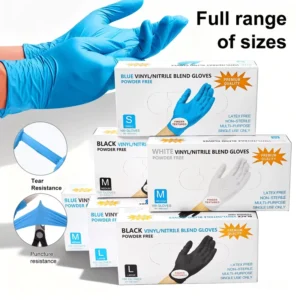 Nail Salon Disposable Nitrile Gloves 4 Mil 100pcs Box Nail Art Powder Free Nitrile Gloves