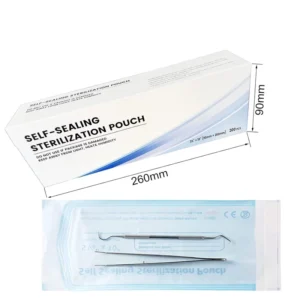 Nail Salon Use Self Seal Sterilization Pouch 90*260mm Dentist Self Sealing Pouch