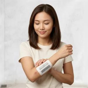 Nano Silver Self Adhesive Wound Dressing Patch Breathable Antimicrobial Bandage 8x11cm Class I for Daily Wound Care