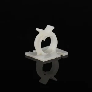 Natural Adhesive Cable Clip Cable Clamp Natural Nylon 6/6 RWSB Round Wire Saddle on Base