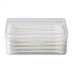 Natural Bamboo Cotton Buds Double Tipped Biodegradable Swabs Zero Waste Packaging for Home Use