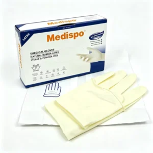 Natural Color Medical Grade Powder Free Sterile Latex Gloves Medical Sterile Hospital Work Disposable Latex Gloves
