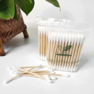 Natural Ear Swabs Cosmetic Biodegradable Buds Organic Q Tips High Quality Bamboo Cotton Swabs