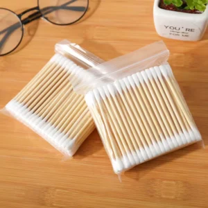Natural Eco-friendly Cotton Swab Biodegradable Bamboo Cotton Bud Q Tip Original Cotton Swab