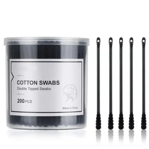 Natural Household Uses Cotton Swabs Double Head Round Spiral Tip for Makeup Remover