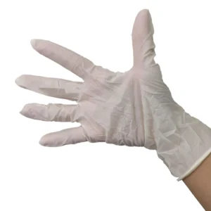 Natural Latex Medical Gloves Powder Free 6mil Thick CE Certified for House Cleaning and Factory Work Waterproof