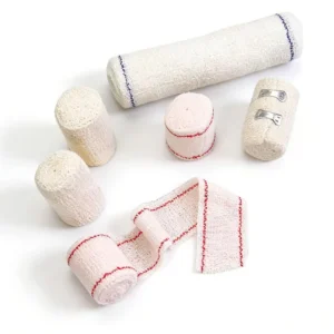 Natural White Crepe Elastic Disposable Medical Crepe Elastic Bandage Medical Compression Wraps Wound Dressing Spandex Bandages