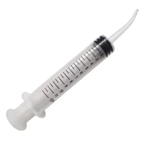 Needle free Syringes Plastic Dental Rinsing Syringes 12ml Disposable Dental Silicone Rubber Syringes