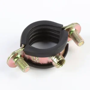 New 3 Inch Single M6 Pipe Supporting With Outer Rubber Single Quick Pipe Clip Double M6 Heavy Duty Pipe Clamp