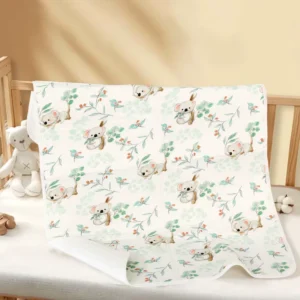 New 50x70cm Soft Bamboo Spandex Baby Changing Mat Waterproof TPU Middle Layer Polyester Terry Back Breathable Urine Pad