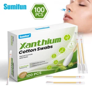New Arrival 100pcs Reusable Nose Cleaner Set Cotton Swab Nasal Cleaning Body Care