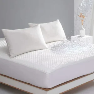 New Style Waterproof Mattress Protector Bamboo Cooling Fitted Mattress Pad Cover With Deep Pocket up to 18”