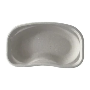 Newspaper Pulp 700ml Emesis Kidney Basin Disposable Trays Basin Disposable Carton Kidney Dishes Kidney shape Plate for Patient