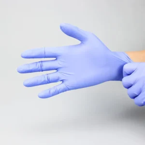 Nitrile Exam Gloves Blue Powder Free Disposable Gloves for Medical Care First Aid Cleaning Food Prep