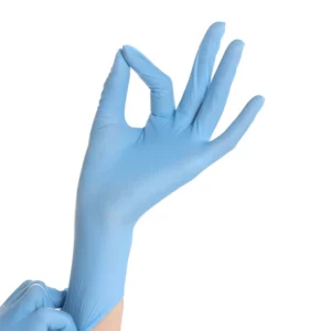 Nitrile Exam Gloves EN455 Certified Powder Free Touch Screen Disposable Safety Gloves 4 Mil Thick 24cm Tear-Resistant