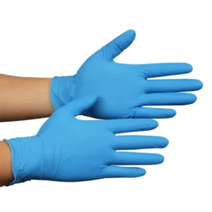 Nitrile Gloves High Visibility Disposable 5 Mil Powder Free Chemical Resistant Janitorial Cleaning Lab