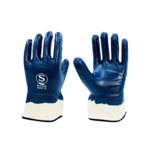 Nitrile Knitted Velvet Wear Resistant Waterproof Acid Alkali Gloves Factory Sold Canvas Carton Packing Worker Customized Color