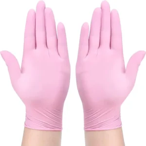 Nitrile Latex and Powder Free Disposable Gloves Suitable for Tattoo Home Cleaning Cooking and Salon Nail Art Work Gloves