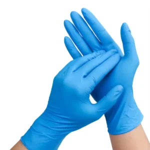 Nitrile Medical Exam Car Repair Blue White Food Grade Disposable Nitrile Gloves Powder Free 100 Pcs Box Food Grade