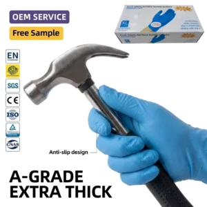 Nitrile Powder Free Household Disposable Kitchen Gloves Guantes Negros Touch Screen Can Be Customized Caja De Guantes