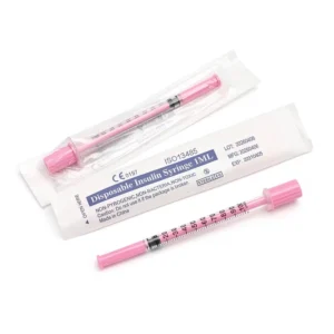 No Residue Veterinary Syringe 0.5ml 1ml Transparent Tube 29G 30G 31G Pet Insulin Shot