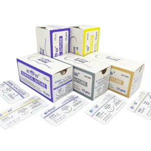 Non Absorbable Nylon Surgical Sutures With Without Needles USP 10/0