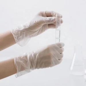 Non Latex PVC Gloves 100pcs Box Chemical Resistance Waterproof Clear Powder Free 4mil Disposable Vinyl Gloves for Laboratory