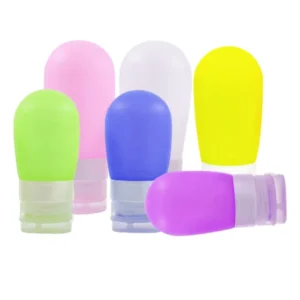 Non Toxic Eco friendly Portable Mini Camping Cream Bottle Squeezable Silicone Travel Shampoo Bottle for Touring
