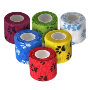 Non Woven Cohesive Elastic Colorful Tattoo Bandage